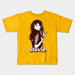 Stevie Nicks \-/ Retro Vintage Styled Design Kids T-Shirt